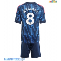 Camisa de time de futebol Arsenal Martin Odegaard #8 Replicas 2º Equipamento Infantil 2025-26 Manga Curta (+ Calças curtas)
